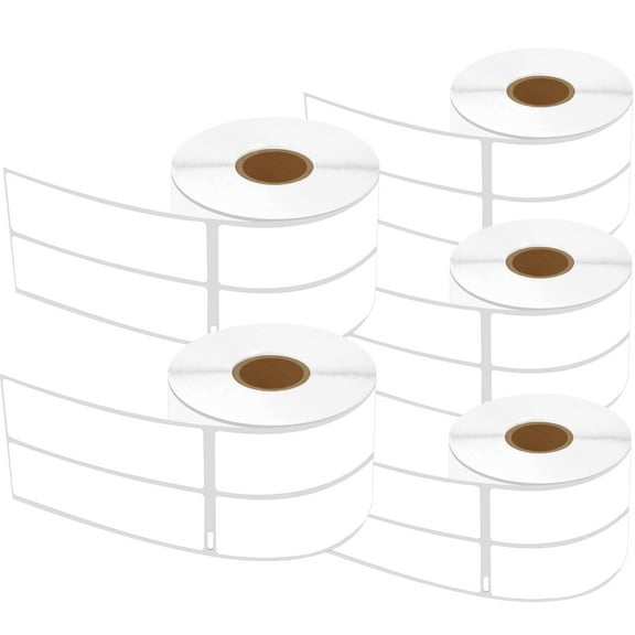 GREENCYCLE 5 Roll (700 labels per roll) Medium White 2-up Address Mailing Multipurpose Labels Compatible for Dymo 30253 1-1/8" x 3-1/2"(28mm x 89mm) LabelWriter Printer,BPA Free