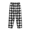 thumbnail image 5 of Bingfone Pajamas For Women,Anchor Black Tartan Plaid Pajama Pants With Pockets-Xx-Large, 5 of 9