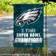 thumbnail image 2 of Bandera de jardín WinCraft Philadelphia Eagles, 2 veces Super Bowl, 2 of 4