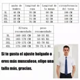 thumbnail image 2 of Camisa Hombre Cuello Manga Corta Botón Slim Casual Caballero, 2 of 5