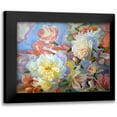 thumbnail image 1 of Kopania, Zbigniew 14x12 Black Modern Framed Museum Art Print Titled - Peonies painted with the Hope, 1 of 5