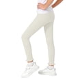 thumbnail image 4 of Posijego Girls Leggings Ruffled Hem Full Length Slim Leg Long Pants for Kids Girls High Waist Workout Yoga Dance Leggings, 4 of 7