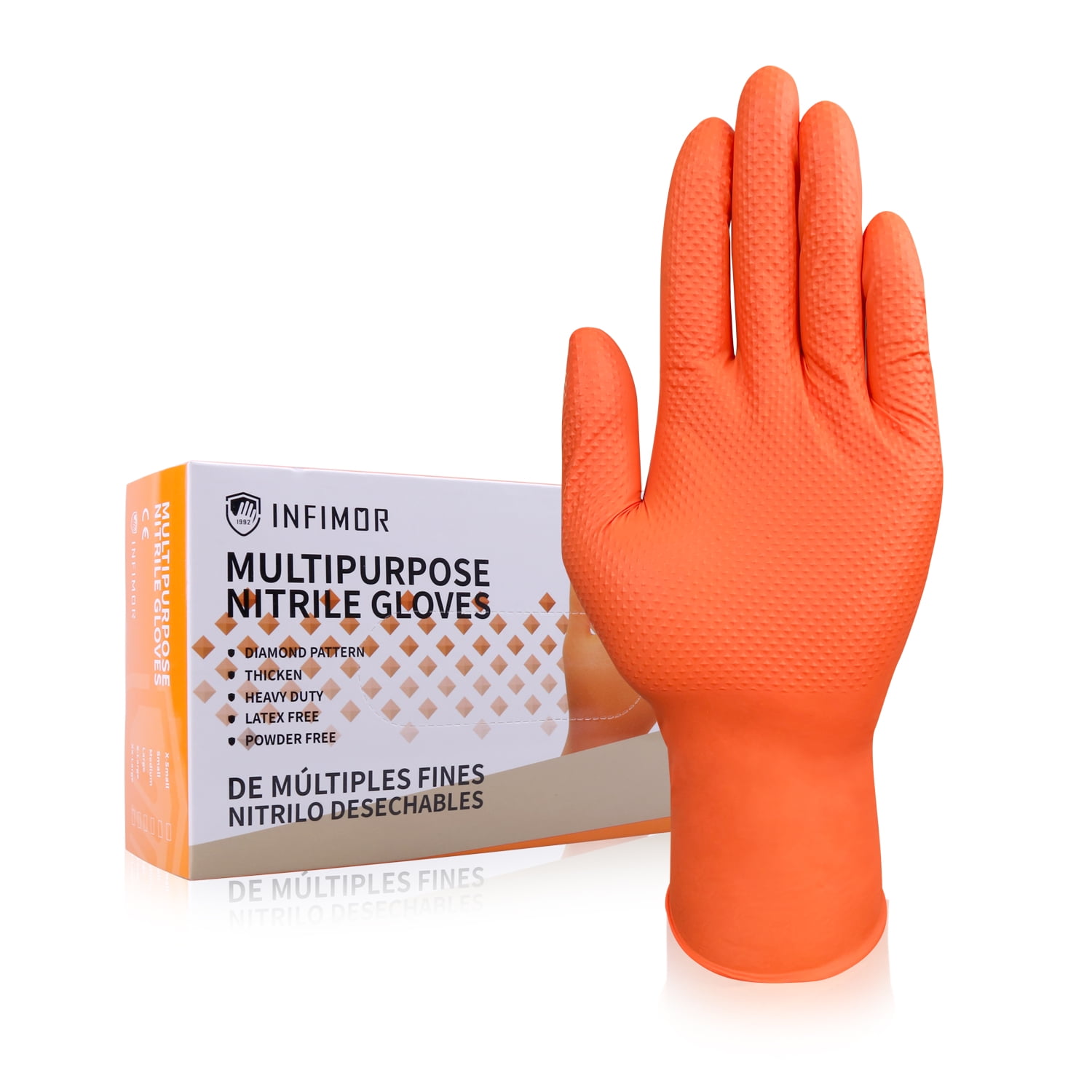 Medium Vinyl Gloves Clear Hair Stylist Food Service 