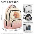 thumbnail image 5 of HELLHERO Melting Cream Casual Daypack with Adjustable Padded Straps, Breathable Waterproof 17 Inch School Bookbag for Daily Use Outdoor, 5 of 8