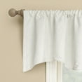 thumbnail image 2 of Sun Zero Bronte Floral Jacquard 100% Blackout Rod Pocket Curtain Valance, 50"W X 18"L, Pearl, 2 of 5