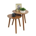 thumbnail image 2 of Convenience Concepts No Tools Oslo Nesting End Tables, Sea Foam/Light Oak, 2 of 4