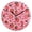 Black, variant on Strawberry Heart Pattern Wall Clock 10in Round Artistic Oil Painting Home Decor Desk Table Clock