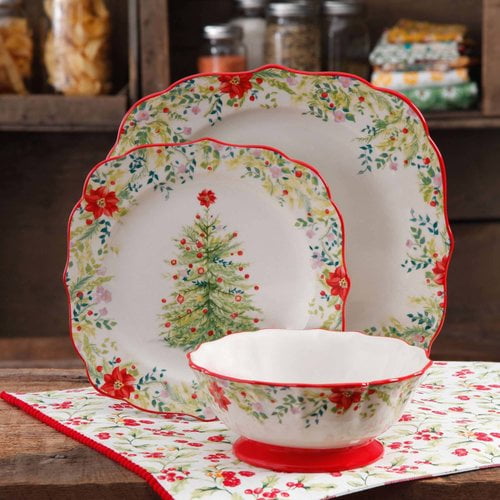 Details about   Pioneer Woman Holiday Cheer Plate 