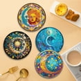 thumbnail image 2 of Mantel Individual JShteea 4 Piezas Pintados Con Diamantes Y Estrellas Acrílico Multicolor, 2 of 8