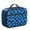 Blue and Black, variant on Pink and White Wavy Checkered Pattern Insulated Lunch Bag Teens,Bento School Lunch Bag for Teens for Work,Picnic or Travel 10.6x7.7x4.3 Inches,12 Can Capacity