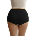 thumbnail image 3 of INNERSY Women's Plus Size Cotton Boxer Briefs XL-5XL High Waist Boyshort Underwear 4 Pack(4XL,Black), 3 of 8