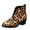 Black, variant on Womens Dressy Cutout Slip On Ankle Boots Fashion 2023 Leopard/Snakeskin/Solid Low Stacked Heel Western Booties Shoes