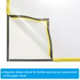 thumbnail image 3 of Uxcell 12.8" x 17.72" Magnetic Display Frame A3 Adhesive Magnetic Sign Holder Yellow 5 Pack, 3 of 6