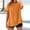 Orange, variant on TYGHBN Trendy Women's T Shirts Casual Round Neck Top for Everyday Wear for Summer Easy To Pair with Jeans Or Casual Pants Long Sleeved Tee T Shirts Long Sleeve Women Top Women Loose Log Sleeve T