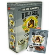 Hula Girl 10% Kona Drip Coffee Box of 5 sachets