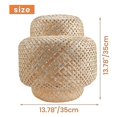 thumbnail image 5 of Modern Bamboo Pendant Light Rattan Lights Fixture Bamboo Wicker Chandelier Basket Light Fixture Cei, 5 of 5
