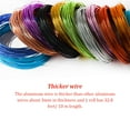 thumbnail image 3 of Aluminum Wire Thickness Bendable Wires Bike Easy to Use Handy Installation Durability Rust-proof for Crafts DIY Lake blue, 3 of 9