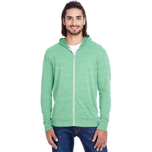 Clementine Threadfast Vêtements Triblend Chandail à Capuchon Léger à Fermeture Éclair 302Z