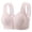 #38Gray, variant on Byworldtasic Womens Plus Size Gingham Front Button Wireless Bra Wide Shoulder Strap Easy‑On Comfort Bralette
