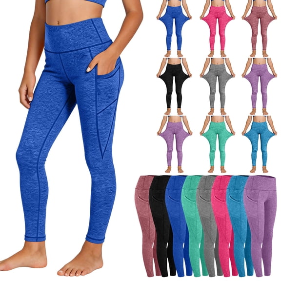 Bovxnpu Girls Leggings Summer Casual Athletic Pants Casual Girls Long Athletic with Pockets Pants