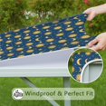 thumbnail image 6 of Blue Sun Moon Star Pattern Square Fitted Tablecloth with Elastic Edge,Square Table Cover,Washable Elastic Table Cover for Home Kitchen Party Decor 36"x36", 6 of 6