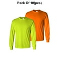 thumbnail image 1 of Radyan Chandails de Sécurité à Manches Longues Haute Visibilité pour Hommes - Lot de 10, 100 % Polyester, Taille : Adulte, 1 of 5