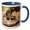 Blue/White, variant on 3drose, Pine County. Captive Spotted Skunk., 11oz Mug