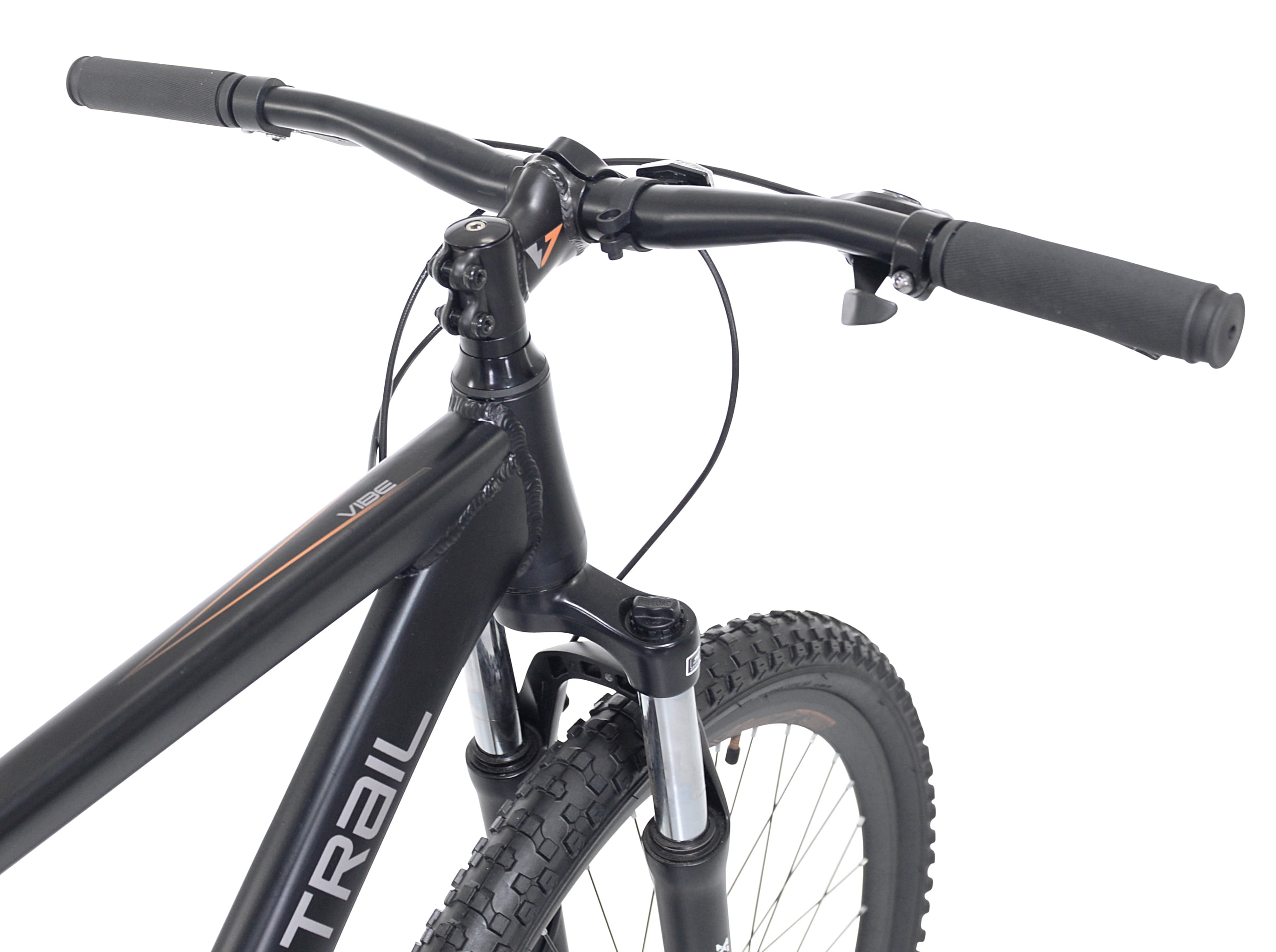 Ozark Trail Vibe Mountain Bicycle, 27.5" Wheels, Medium Frame, Fits Riders 5'3" - 5'8", Black, Adult