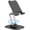 Black, variant on OCYCLONE Aluminum Cell Phone Stand for Desk, 360° Rotating Metal Base, Foldable Portable Holder Anti-Slip, Fits 4-15.6" iPhone, Pad, Samsung, for Streaming, Recording, Watching - Black