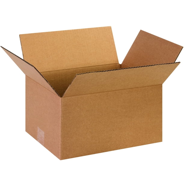 Partners Brand Cajas De Cartón Corrugado De 13 X 10 X 7, Medianas, 13 Pulgadas De Largo X 10 Pulgadas De Ancho X 7 Pulgadas De Alto, Paquete De 25 | Caja De Almacenamiento Móvil De Embalaje De Envío P