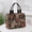 Red, variant on Women's Fabric Floral Tote Handbag,hand-to-hand storage bag， Flower motif, 1 pc，Tote bags are suitable for work, going out for shopping