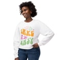 thumbnail image 3 of Quote - Take It Easy - Unisex White Sweatshirt, 3 of 4