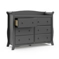 thumbnail image 6 of Storkcraft Avalon 6 Drawer Nursery Double Dresser, Gray, 6 of 10