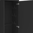 thumbnail image 6 of Homiflex Broom Closet Storage Cabinet, Wooden Garage Cabinet with Hooks and Shelf, Slim Utility Closet Broom Storage Cabinet for Cleaning Tool Mop, Black, 6 of 8