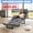 Upgraded version - with cushion - load-bearing capacity 400 pounds, variant on 【No-Cushion Optional Available】300/400/500/600LBS Outdoor Folding Bed, Camping Bed with Flip Mattress, Portable Foldable Bed with Handbag, Suitable for Teens, Adults, Travelers, Gardens, Balconies