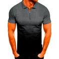 thumbnail image 1 of Colisha Slim Fit Polo Shirts for Men Stretch Breathable Sweat Wicking Short Sleeve Fitted Zipper Collared T Shirt Tops Blouses, 1 of 2