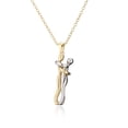 thumbnail image 2 of 2 collares de abrazo personalizados para mujeres y hombres, collares con nombre para parejas, collar de acero inoxidable Love You Forever, 2 of 5