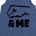 thumbnail image 3 of Instant Message - Daddy And Me Fist Bump - Toddler & Youth Girls A-line Dress, 3 of 6