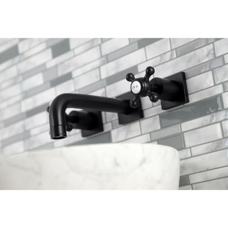 Elements of Design Hot Springs Double Handle Wall Mount Clawfoot Tub Faucet