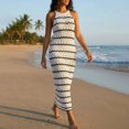 thumbnail image 6 of Bathing Suit Cover Up for Women Crew Neck Sleeveless Swimsuit Coverup Summer Crochet Beach Cover Ups, 6 of 7