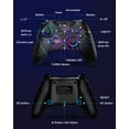 thumbnail image 2 of Wireless for Nintendo Switch Controller, 1000mAh Programmable RGB for Switch Pro Controller, 18H+ Playtime with Wake-up/Turbo/Vibration, for Switch/Lite/OLED/PC, Black, 2 of 8