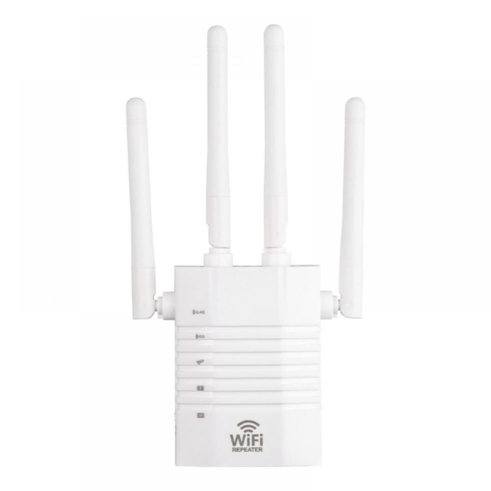 Donder Vriendin Polijsten 1200Mbps 5Ghz WiFi Repeater Wireless Network Extender Wi-Fi Amplifier  802.11N Long Range Wi Fi Signal Booster 5G Wifi Repeator - Walmart.com