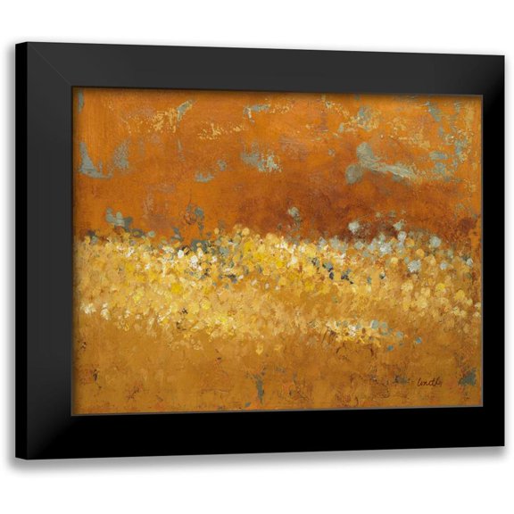 Loreth, Lanie 14x12 Black Modern Framed Museum Art Print Titled - Flower Fields II