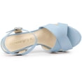 thumbnail image 4 of BLISSFUL STEP Women's Strap Platform Chunky Heel Slingback Sandals, 4 of 6