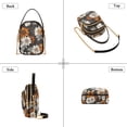 thumbnail image 3 of FORMRS Crossbody Bag for Women Quilted Travel Shoulder Cell Phone Purse with Chain Strap Handbag, Black Plaid Floral, 3 of 7