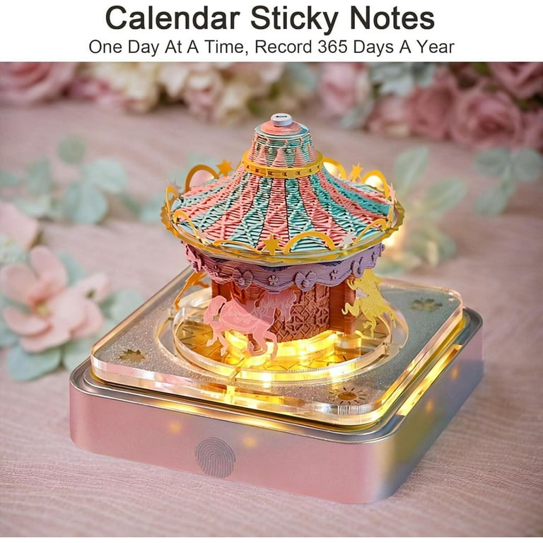 TOPCHANCES 3D Time Piece Calendar, 2025 Desk Calendar With