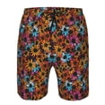 thumbnail image 3 of Cauagu Daisies Flowers Print Men's Swim Trunks,Hawaiian Bathing Suit Swimsuits Beach Shorts with Pockets for Men Quick Dry Swimming Board Shorts-XX-Large, 3 of 6