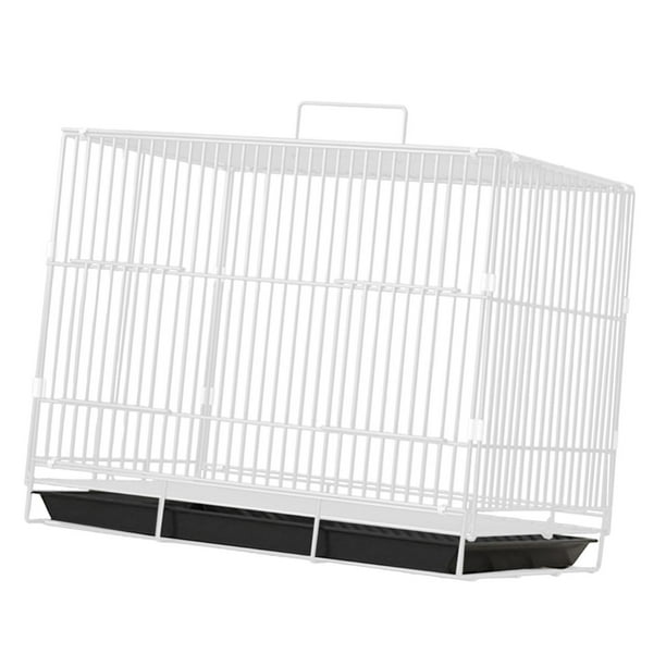 Jaula de viaje para pájaros, plegable, con bandeja extraíble, construcción robusta, portátil y resistente al agua. blanco 345x255x33cm