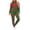 Army Green, variant on Mifsaly Womens Track Suits 2 Piece Set Fall Trendy Color Block Workout Daily Lounge Matching Outfits Collared Zip Up Jacket And Jogger Pants