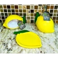 thumbnail image 2 of Home Essentials Ceramic Lemon Shaped Soap Dispenser- Lotion Dispenser for Kitchen or Bathroom, 2 of 2